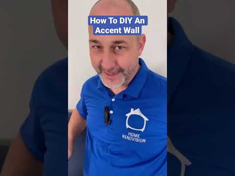 How To DIY An Accent Wall #shorts