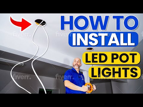 How To Install LED Pot Lights In a Finished Ceiling | DIY