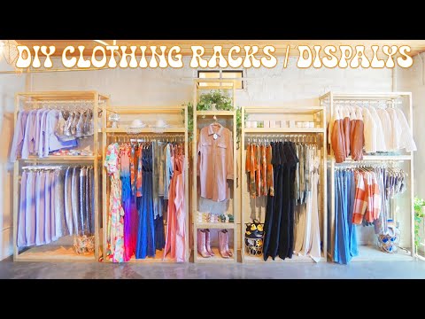 DIY MODULAR CLOTHING RACKS / DISPLAYS on a BUDGET | Modern Builds