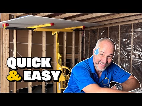 Drywall Your Ceiling (The EASY Way)