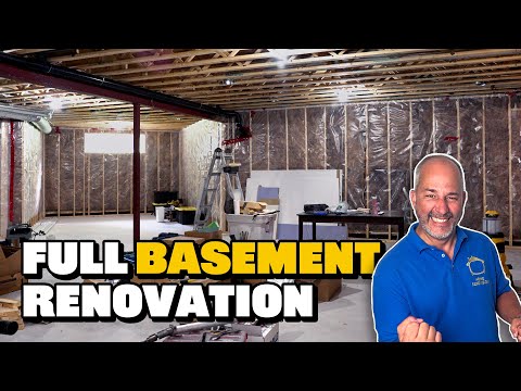 TIME LAPSE Basement Renovation in 10 Mins