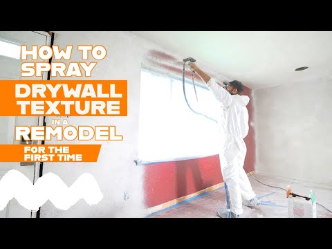 Mikes First Flip Ep. 6 | How to Spray New Drywall Texture in a Renovation / Remodel