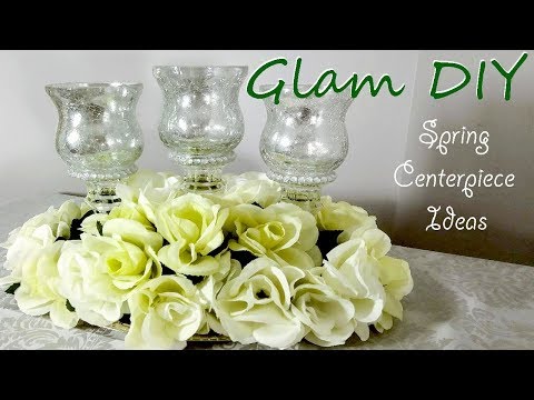 DIY Dollar Tree Glam Spring Centerpiece Ideas