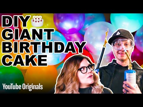 🍰 DIY GIANT Birthday Cake
