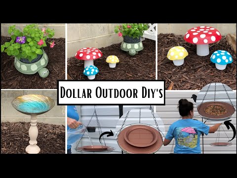 Dollar Outdoor Patio Diys/Garden Decor Diys