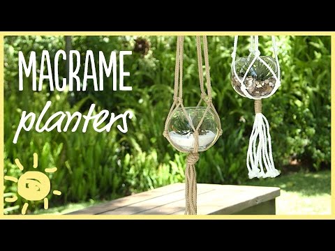 DIY | 5 Minute Macrame Planters