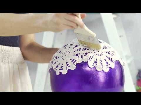 How to make a DIY Doily Lantern with SoCraftastic! #17NailedIt