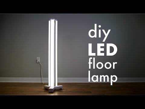 How To Make A DIY Smart LED Floor Lamp // Limited Tools Build