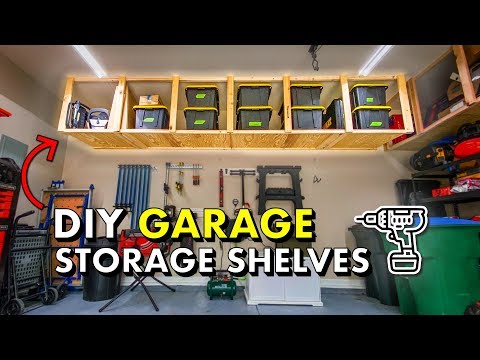 Reclaim your GARAGE w/ DIY Garage Storage Shelves 🚘 FREE PLANS!