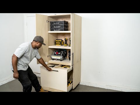 DIY Garage Cabinet  – Storage & Organization | DIY Creators