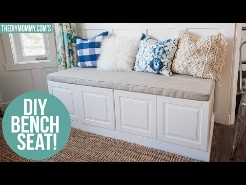 IKEA Hack | How to Build a Bench from Kitchen Cabinets | The DIY Mommy