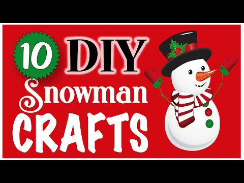 10 EASY Snowman Crafts! 🎄 CHRISTMAS DIY | Dollar Tree DIY