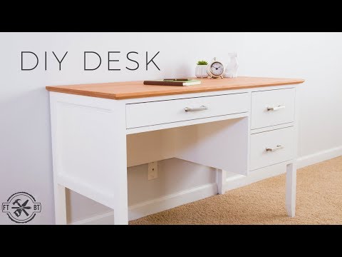 DIY Desk with Drawers | How to Make