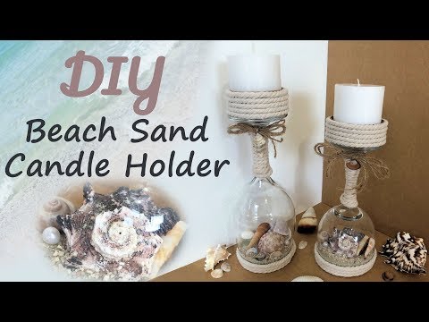 DIY Beach Sand Wine Glass Candle Holders – Craft Amazing