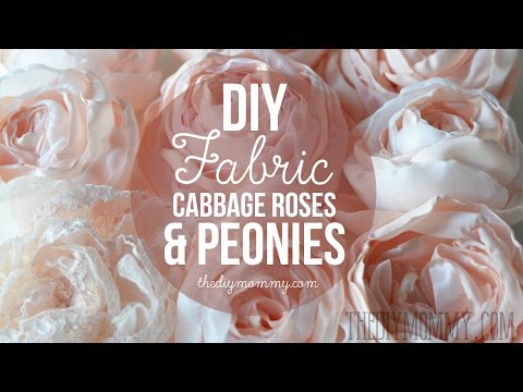 How to Make Realistic DIY Fabric Roses and Peony Flowers | The DIY Mommy