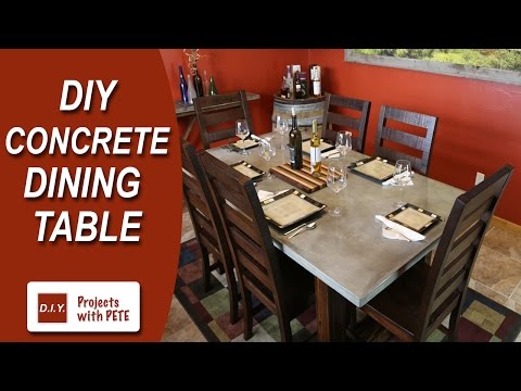 How to Make a Concrete Dining Table