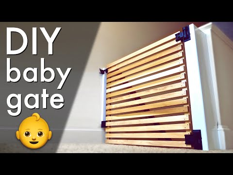 Easy DIY Modern Baby Gate or Pet Gate 👶// How To Build – Woodworking