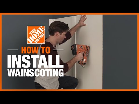 How to Install Easy DIY Wainscoting | The Home Depot