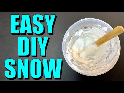 DIY Snow for Your Christmas Village