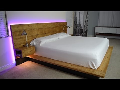 DIY Platform Bed With Floating Night Stands (Plans Available)