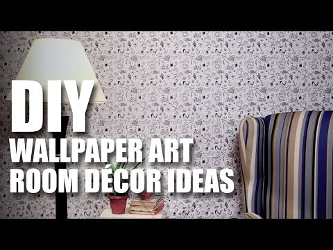 How to make a DIY Wallpaper Art
