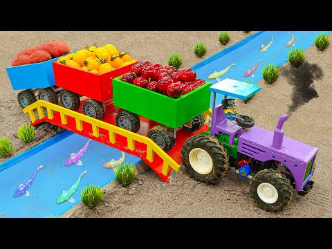 Top diy tractor making mini garage for tractors construction | diy mini sand sieve | HP Mini