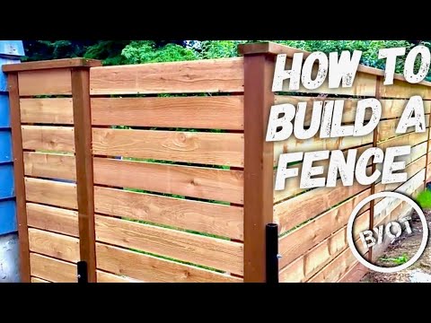 How To Build A Fence : DIY PRIVACY FENCE