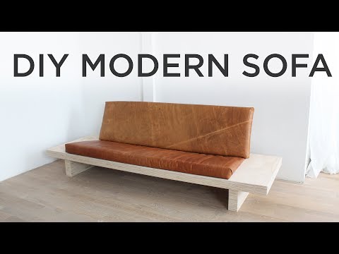 DIY Modern Sofa | How to make a sofa out of plywood