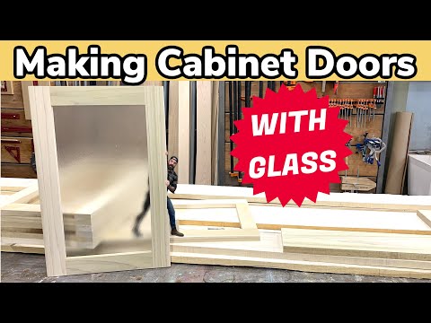 How to Make Wood Doors With Glass || Cabinet Doors DIY