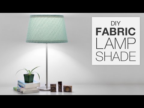 How to Cover a Lampshade with Fabric (DIY Tutorial)