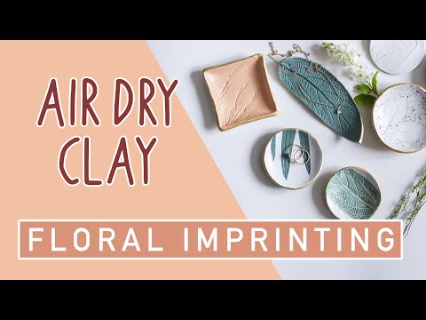 DIY Jewellery Trays – Imprinting Air Dry Clay