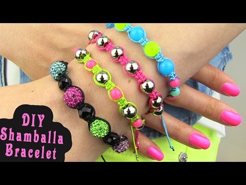 DIY Shamballa Bracelet! How To Make Macrame Bracelets