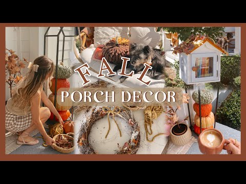 AUTUMN PORCH DECOR | adding fall touches & DIY’s to our outdoor space!