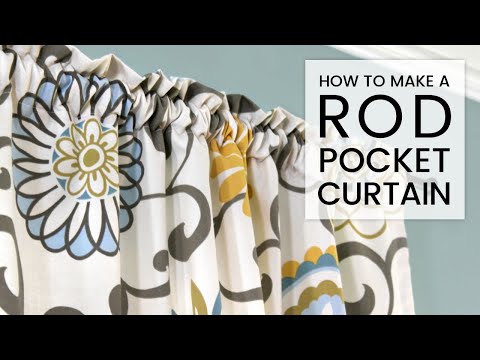 Easy DIY Curtains – How to Make a Rod Pocket Curtain
