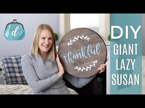 DIY GIANT LAZY SUSAN ❤️ Wood Pallet Art Farmhouse Style Decor