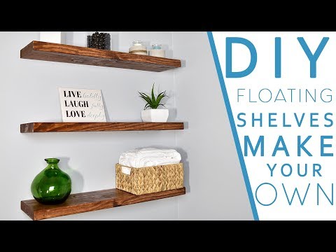 Easy DIY FLOATING SHELVES No bracket | DIY CREATORS