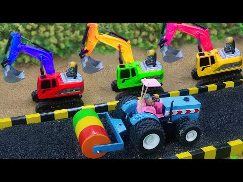 Diy tractor making bulldozer train mini | Radha Krishna Trolly |Gauri Ganesh Murti durga Navratri P2