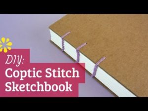 How to Make a Sketchbook | DIY Coptic Stitch Bookbinding Tutorial | Sea ...