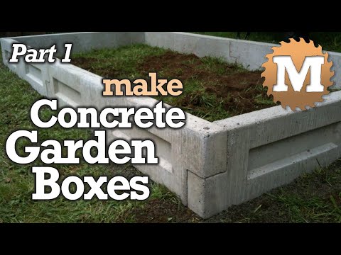 Amazing Concrete Garden Boxes PART 1- DIY Forms to Pour and Cast Cement Planter link together Beds