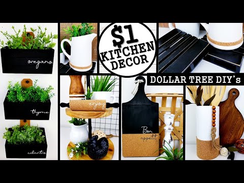 6 NEW* DOLLAR TREE KITCHEN DIY IDEAS 2020 | MODERN FARMHOUSE KITCHEN DECOR