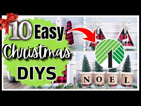 10 EASY Dollar Tree DIYs & HACKs for Christmas & Holidays! 2023 Must Try Crafts To Make NOW!