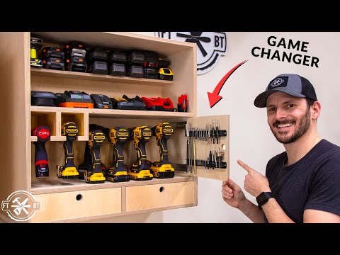 A Better DIY Drill Charging Station | Shop Organization