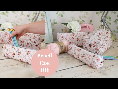How to sew a zipped pencil case/box pouch. Back to school DIY
