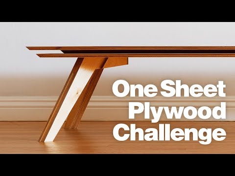 DIY Coffee Table Using One Sheet of Plywood | Woodworking