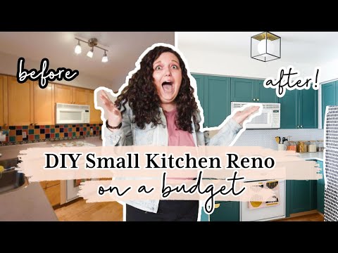 *EXTREME* DIY SMALL KITCHEN RENOVATION On A Budget