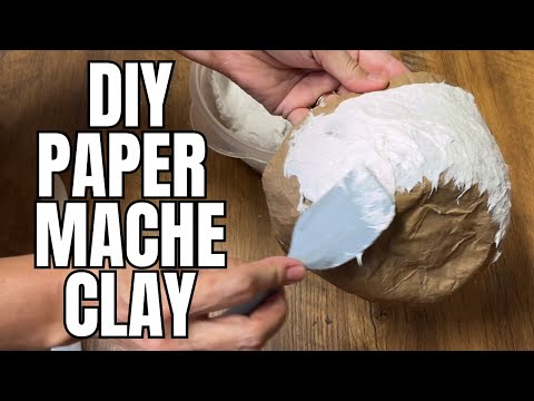 How to Make Paper Mache Clay / DIY Recipe & Sculpting Tutorial
