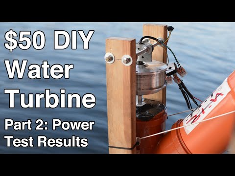 $50 Water Turbine-5 kilowatt hrs/day – Open Source, DIY