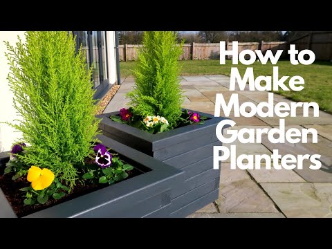 How to Make Modern Garden Planters