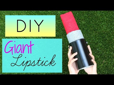 DIY Crafts: How To Make A Giant Lipstick  – DIYs Storage Idea or Gift Box