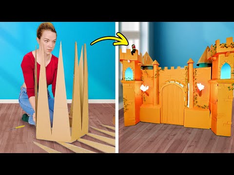 Fantastic Cardboard Crafts 📦✂️😍 Recycling And DIY Ideas For Smart Parents! 🏰